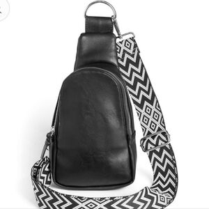 New W Tags Coco & Carmen Rhea Sling Bag/ Crossbody Leather Handbag Detach Strap